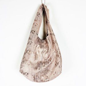 Accessorize Metallic Snakeskin Hobo Bag